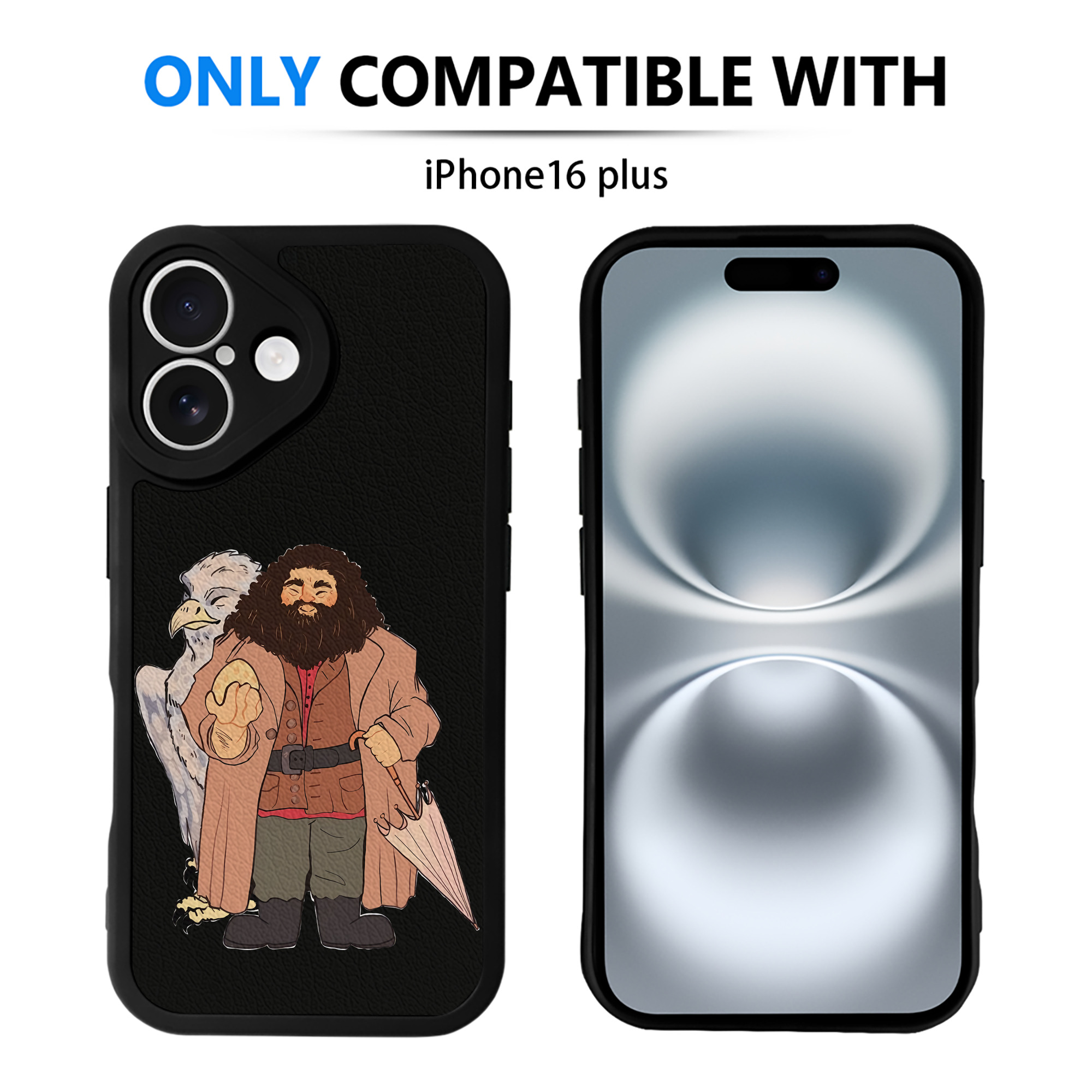 （画像用） Harry Potter ハリー・ポッターシリーズ 【iPhone 16シリーズ対応】シリコンスマホケース（レザー調） 材質：シリコン